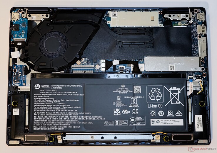 HP Envy x360 2 em 1 14: Parte interna