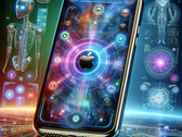 Apple iPhone e inteligência artificial (imagem gerada por DALL-E 3)