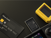 O Sharge Disk (com cartão de crédito para escala). (Fonte: Sharge)