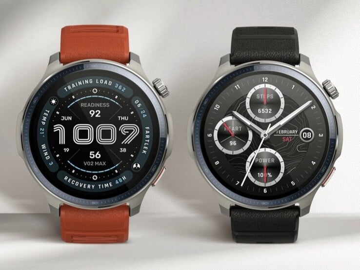 O smartwatch Amazfit Balance 2 vem com duas pulseiras de relógio. (Fonte da imagem: Amazfit)