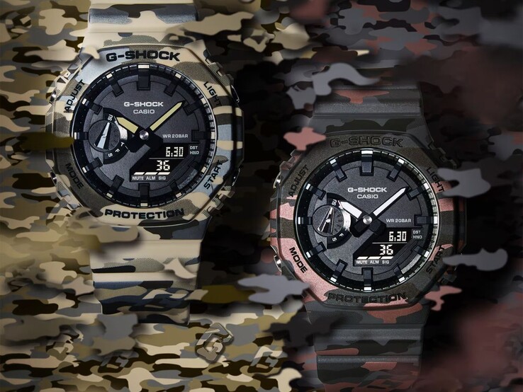 Os relógios de camuflagem Casio G-Shock