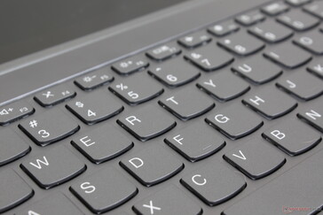 As teclas não são tão profundas ou firmes como em um teclado da série ThinkPad T adequado