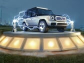 O Classe G elétrico chamado Mercedes EQG pode receber um útil recurso off-road conhecido do Rivian R1T (Imagem: Mercedes)
