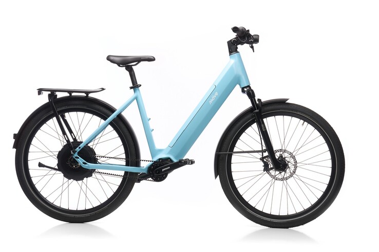 A bicicleta elétrica Möve Voyager V10 com quadro stepthrough. (Fonte da imagem: Möve)