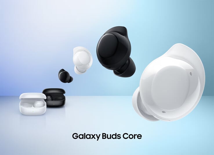 As duas opções de cores do Samsung Galaxy Buds Core (Fonte da imagem: Samsung)