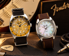 O Timex Fender TW6A14700X6 e o Timex Fender TW6A14600UJ (da direita para a esquerda)