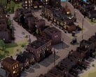 Uma imagem que mostra vários edifícios em City of Gangsters, agora com 80% de desconto no Steam.