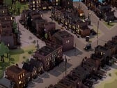Uma imagem que mostra vários edifícios em City of Gangsters, agora com 80% de desconto no Steam.