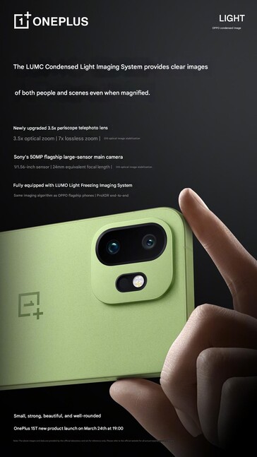 O atirador principal utilizará um sensor de 50 MP da Sony.