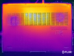 Temperaturas de superfície do teste de estresse (inferior)