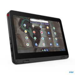 A Lenovo 500e Chromebook Gen 3 apresenta uma CPU Intel Jasper Lake. (Todas as imagens via Lenovo)