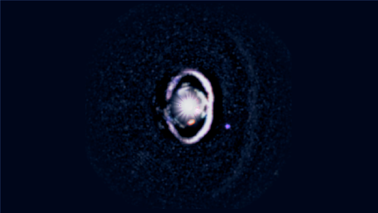 Uma imagem do sistema WISPIT mostrando o WISPIT 2b (Fonte da imagem: Laird Close/Universidade do Arizona)