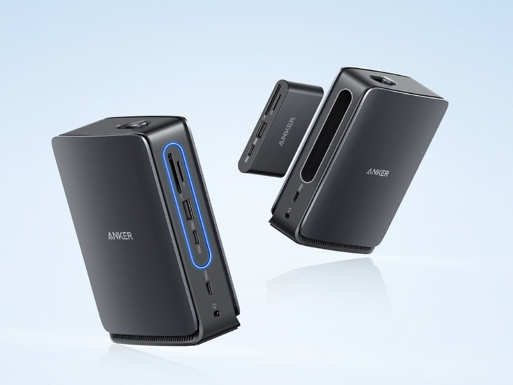 A Anker Nano Docking Station (13 em 1, tela tripla, hub removível embutido). (Fonte da imagem: Anker)
