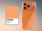 O Apple iPhone 17 Pro também será oferecido na cor laranja. (Fonte da imagem: @MysteryLupin / Pantone, editado)