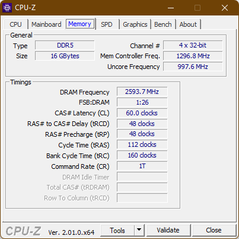 Memória CPU-Z