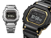 O Casio GMW-BZ5000D-1 (à esquerda) e o GMW-BZ5000BD-1 (à direita), fotografados em um fundo branco. (Fonte da imagem: Casio UK - editado)