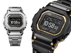O Casio GMW-BZ5000D-1 (à esquerda) e o GMW-BZ5000BD-1 (à direita), fotografados em um fundo branco. (Fonte da imagem: Casio UK - editado)