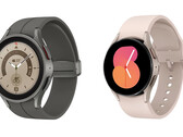 O Galaxy Watch5 e Galaxy Watch5 Pro estarão disponíveis em pelo menos duas e três opções de cores, respectivamente. (Fonte da imagem: 91mobiles)