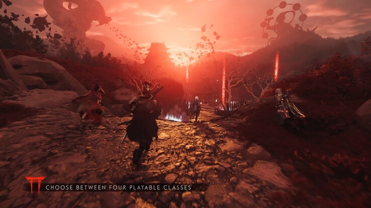 Jogabilidade de Ghost of Yotei Legends. 