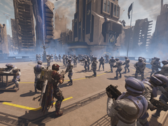 Uma captura de tela de Helldivers 2 rodando em um PC (fonte da imagem: Comunidade Steam)