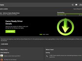 Nvidia GeForce Game Ready Driver 552.22 baixando no aplicativo Nvidia (Fonte: Próprio)