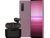 O Xperia 5 II rosa tem um acabamento brilhante. (Fonte da imagem: Sony)
