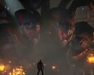 Uma captura de tela da demonstração de jogabilidade de Scalebound durante a Gamescom 2015