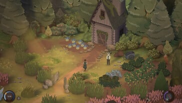 Na imagem: uma captura de tela da jogabilidade de Songs of Glimmerwick.