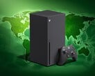 Consola Xbox Series X apresentada com mapa-múndi