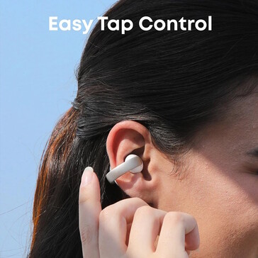 Os fones de ouvido podem ser controlados por toque (Fonte da imagem: Anker)