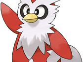 Uma imagem de estoque do Delibird (fonte da imagem: PokemonDB)