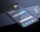 Um conceito de renderização de um smartphone transparente da Samsung Galaxy. (Fonte de imagem: LetsGoDigital/Snoreyn)