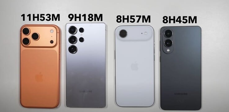O iPhone Air supera o Galaxy S25 Edge. (Fonte da imagem: XEETECHCARE)