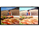 Fotos tiradas com e sem o processamento de imagens do novo AI Camera Assistant da Sony.