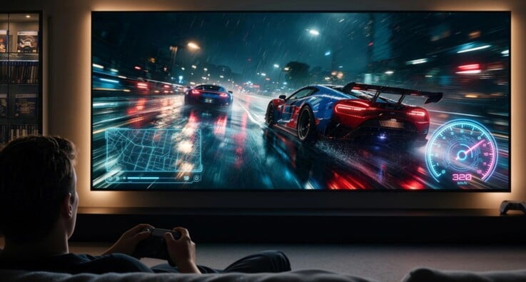 A taxa de atualização de 120 Hz tem como objetivo proporcionar uma experiência de jogo mais suave.