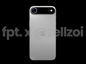 Diz-se que o iPhone 17 Air virá com uma única câmera traseira, conforme mostrado na renderização não oficial. (Fonte da imagem: Jon Prosser)