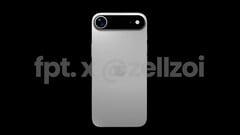 Diz-se que o iPhone 17 Air virá com uma única câmera traseira, conforme mostrado na renderização não oficial. (Fonte da imagem: Jon Prosser)