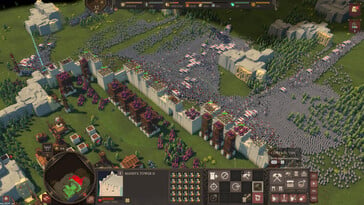 Uma imagem que mostra uma batalha em “Diplomacy is Not an Option”.
