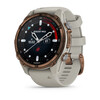 The Descent Mk3i - 43 mm Bronze PVD Titanium com pulseira de silicone cinza francês. (Fonte da imagem: Garmin)