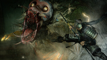 Uma imagem mostrando um monstro em Nioh: Complete Edition.
