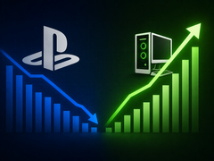 A popularidade do PlayStation parece estar diminuindo em favor dos jogos de PC.