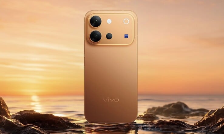 O Vivo V80 na cor Sunrise Anthem.