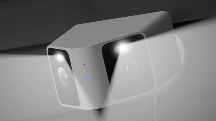 A câmera externa CW100 Dual da Xiaomi possui luzes infravermelha e branca. (Fonte da imagem: Xiaomi)