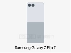 Imagem vazada do Galaxy Z Flip 7 mostra uma tela de cobertura maior. (Fonte da imagem: Android Authority)