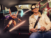 HTC Vive e holoride estão trazendo entretenimento VR para os passageiros em automóveis. (Fonte de imagem: HTC Vive / holoride)