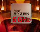 A AMD poderia finalmente quebrar a barreira dos 5,0 GHz. (Fonte de imagem: PC Wale no YouTube)