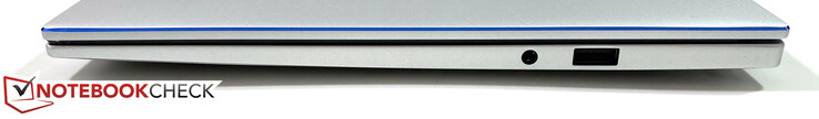 Lado direito: Conector de áudio combinado de 3,5 mm, 1x USB 2.0