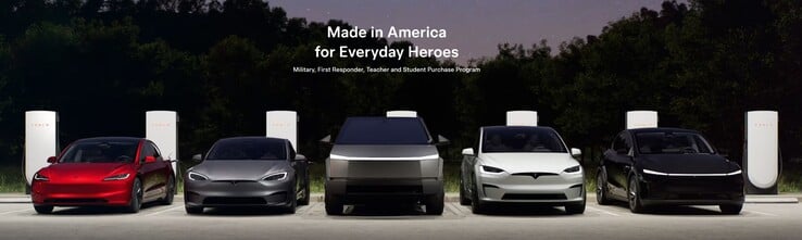 O novo programa de desconto para veículos Tesla da American Heroes.