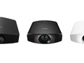 Os novos projetores em todas as suas SKUs coloridas. (Fonte: Sony)