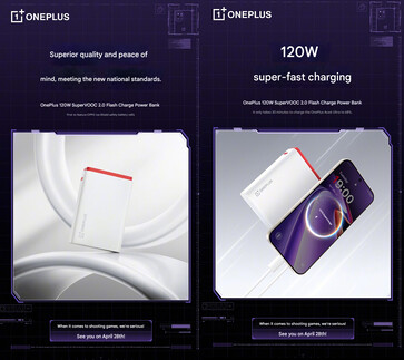 suporte para carregamento rápido de 120 W e recursos de segurança do novo banco de potência OnePlus